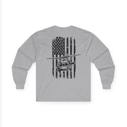 American Flag Blackhawk Long Sleeve Tee