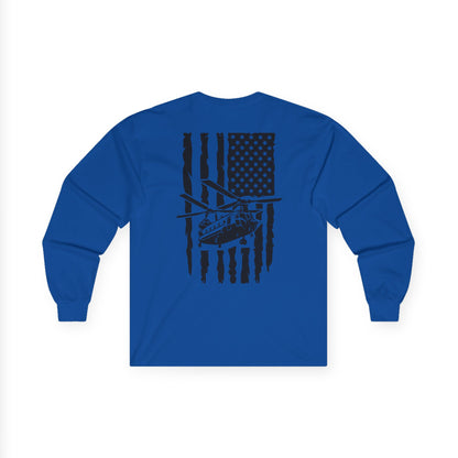American Flag Chinook Long Sleeve Tee
