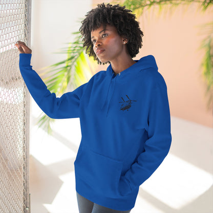 Military Helicopter Hoodie — Tactical CH-47 Chinook Flag Design