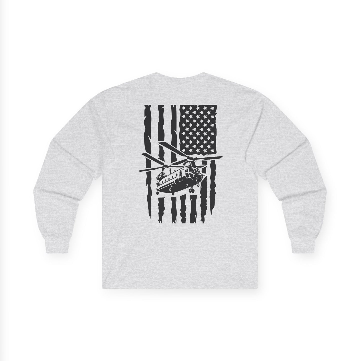 American Flag Chinook Long Sleeve Tee