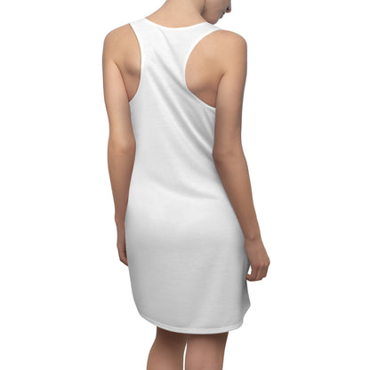 Racerback Dress — Monochrome US Flag with Chinook Graphic