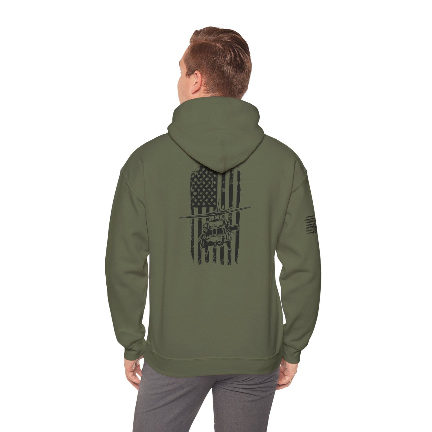 Blackhawk Helicopter Flag Unisex Heavy Blend™ Hooded Sweatshirt