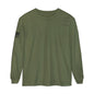 Chinook Helicopter American Flag Long Sleeve Tee