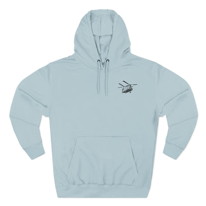Military Helicopter Hoodie — Tactical CH-47 Chinook Flag Design