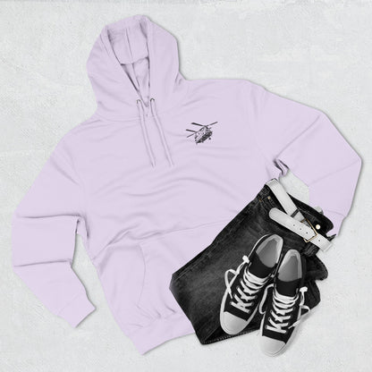 Military Helicopter Hoodie — Tactical CH-47 Chinook Flag Design