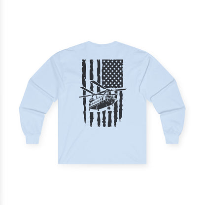 American Flag Chinook Long Sleeve Tee
