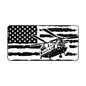 Chinook Helicopter American Flag Desk Mat — Military Aviation Mouse Pad