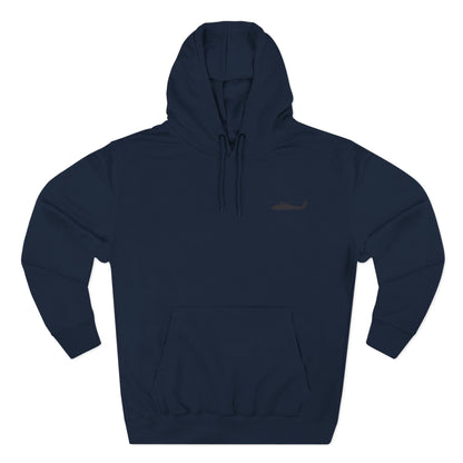 Helicopter Rescue Hoodie — Vintage American Flag Airlift Graphic