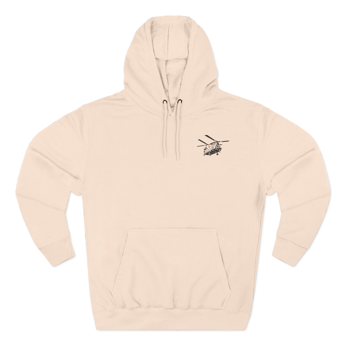 Military Helicopter Hoodie — Tactical CH-47 Chinook Flag Design