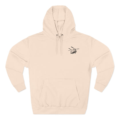Military Helicopter Hoodie — Tactical CH-47 Chinook Flag Design