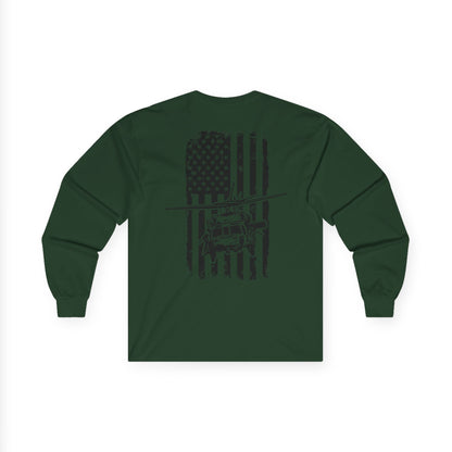 American Flag Blackhawk Long Sleeve Tee