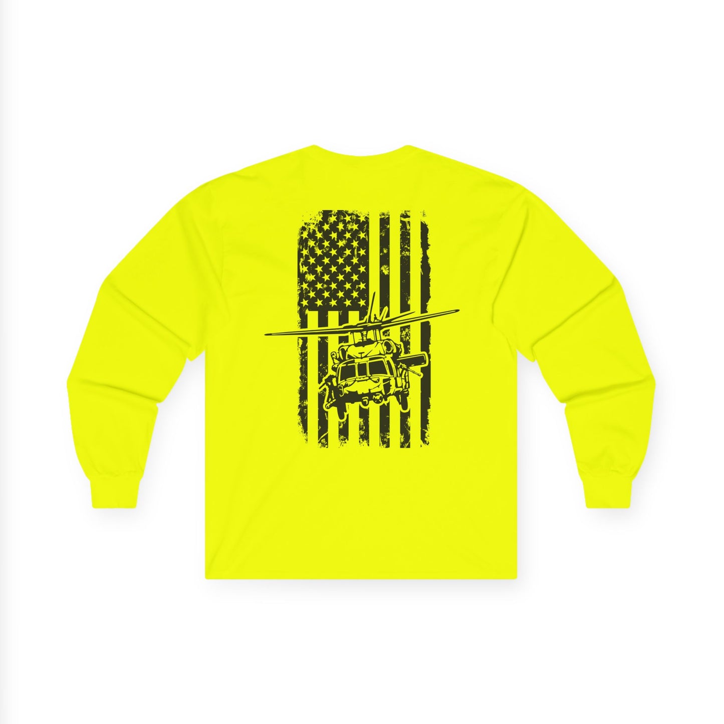 American Flag Blackhawk Long Sleeve Tee