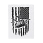 Military Chinook Helicopter American Flag Velveteen Plush Blanket