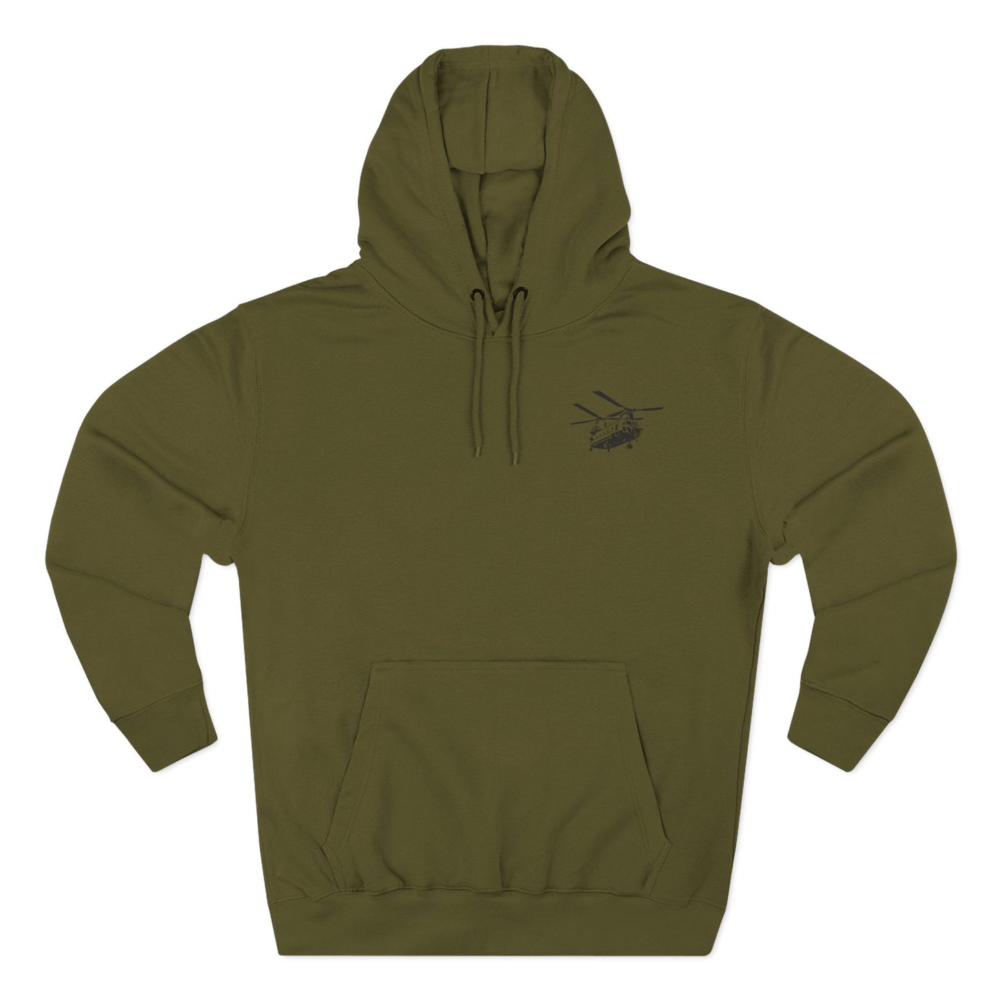 Military Helicopter Hoodie — Tactical CH-47 Chinook Flag Design