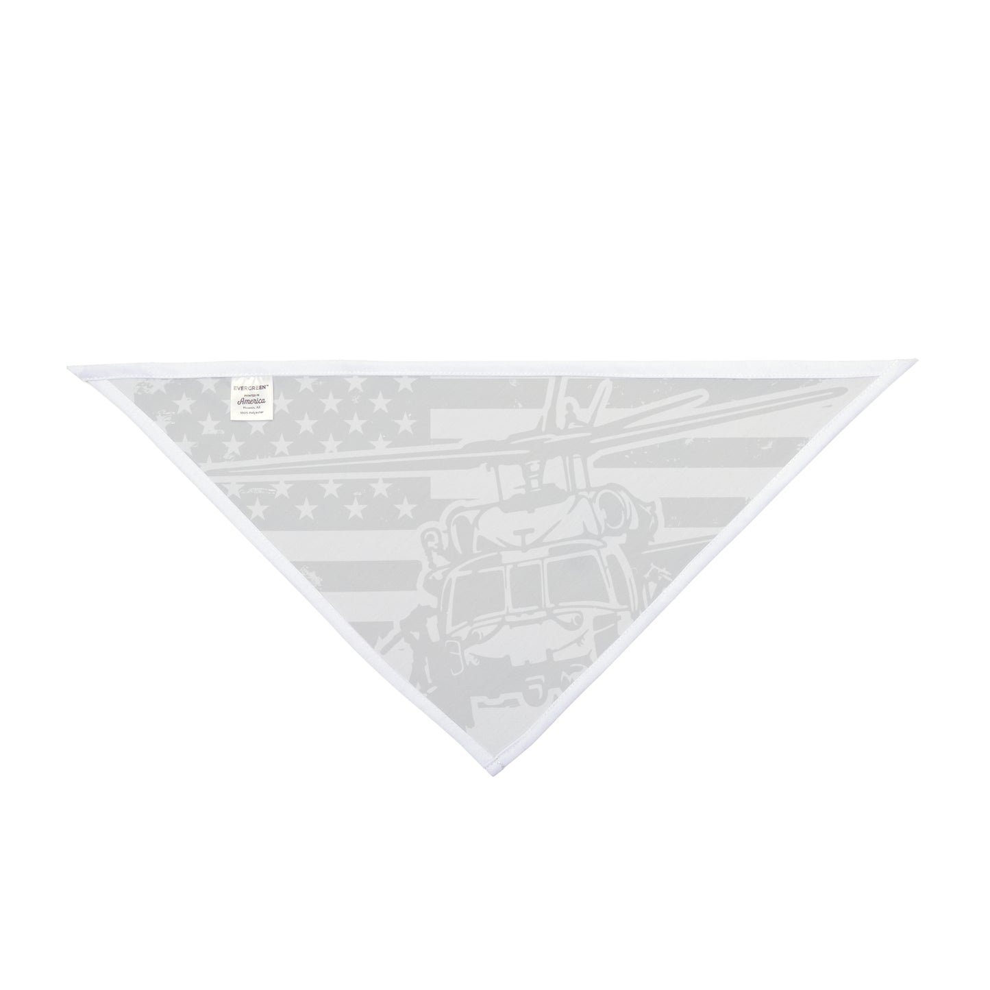 Veteran Helicopter Pet Bandana — American Flag Military Dog Scarf