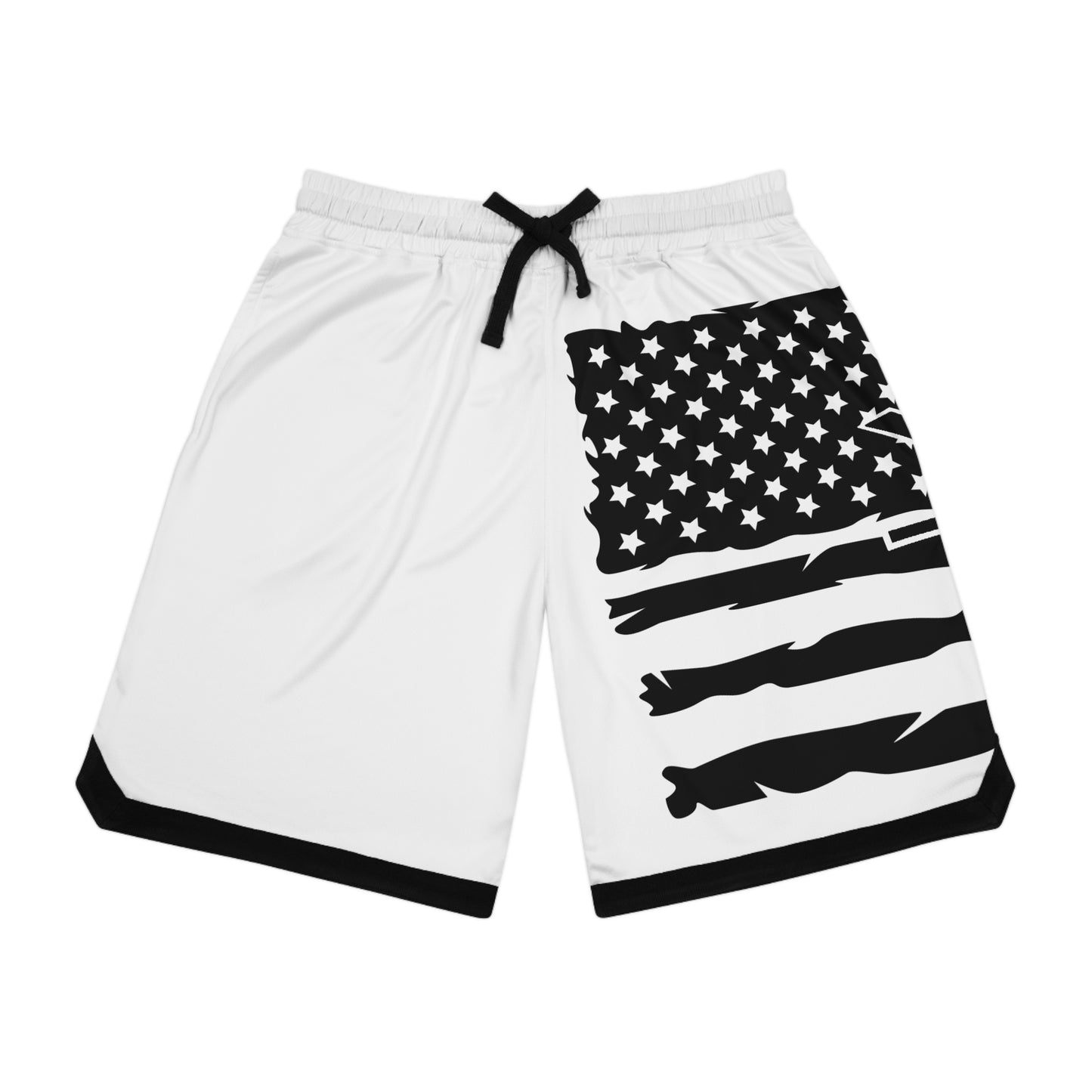 Patriotic Chinook Military Helicopter Basketball Shorts