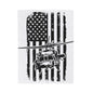 Military Helicopter American Flag Velveteen Plush Blanket