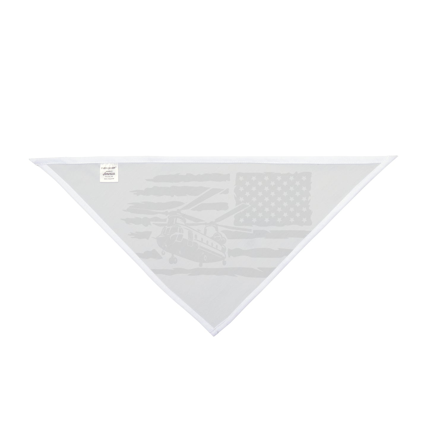 American Flag Chinook Helicopter Pet Bandana — Patriotic Dog & Cat Accessory