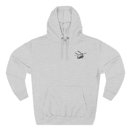 Military Helicopter Hoodie — Tactical CH-47 Chinook Flag Design