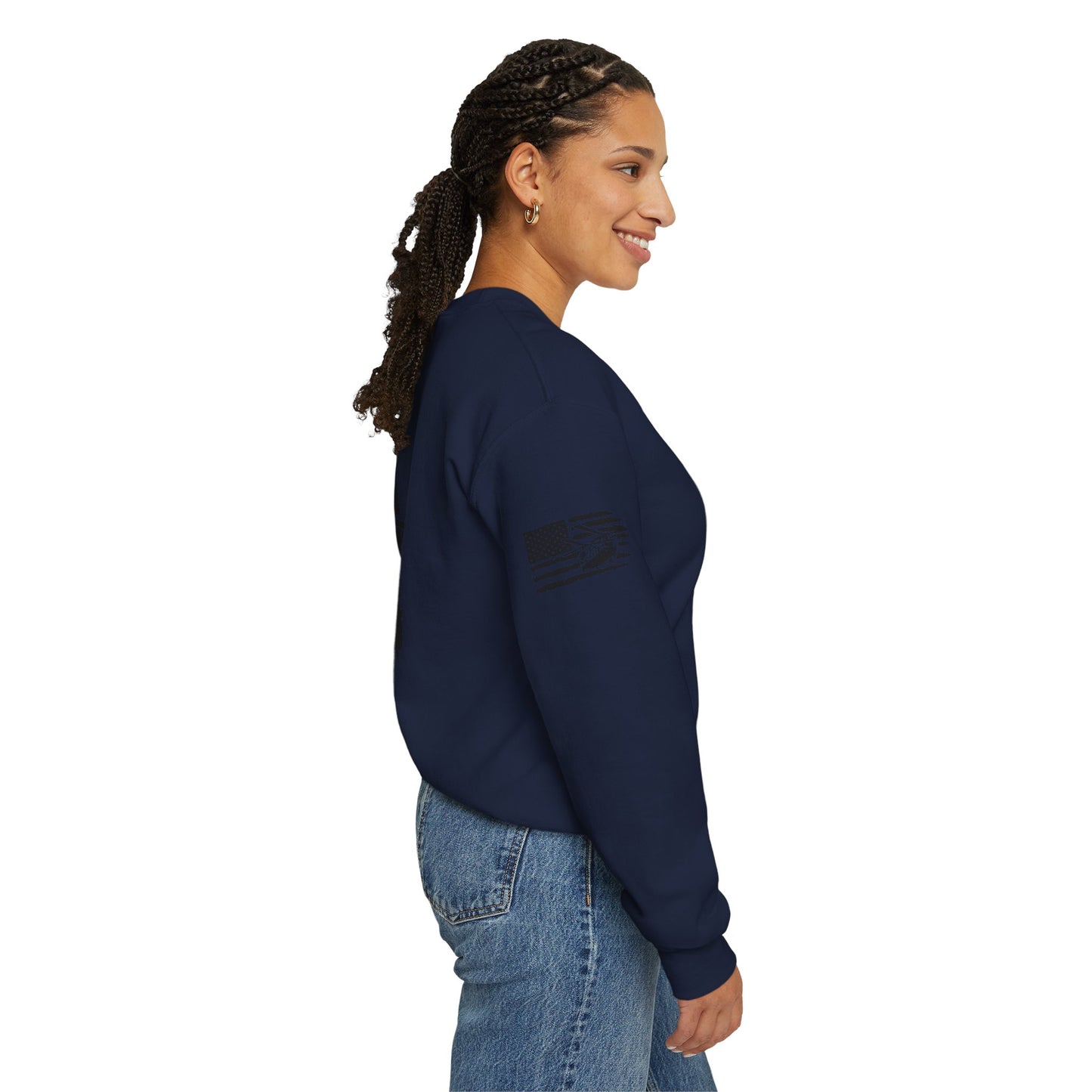 Chinook Helicopter American Flag Crewneck Sweatshirt – Chopper Design