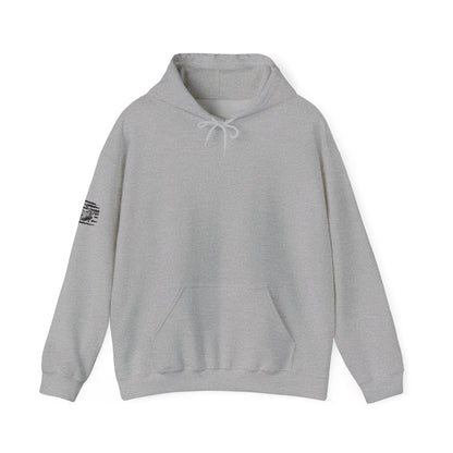 American Flag Chinook Helicopter Hoodie — Distressed USA Military Aviation Sweatshirt
