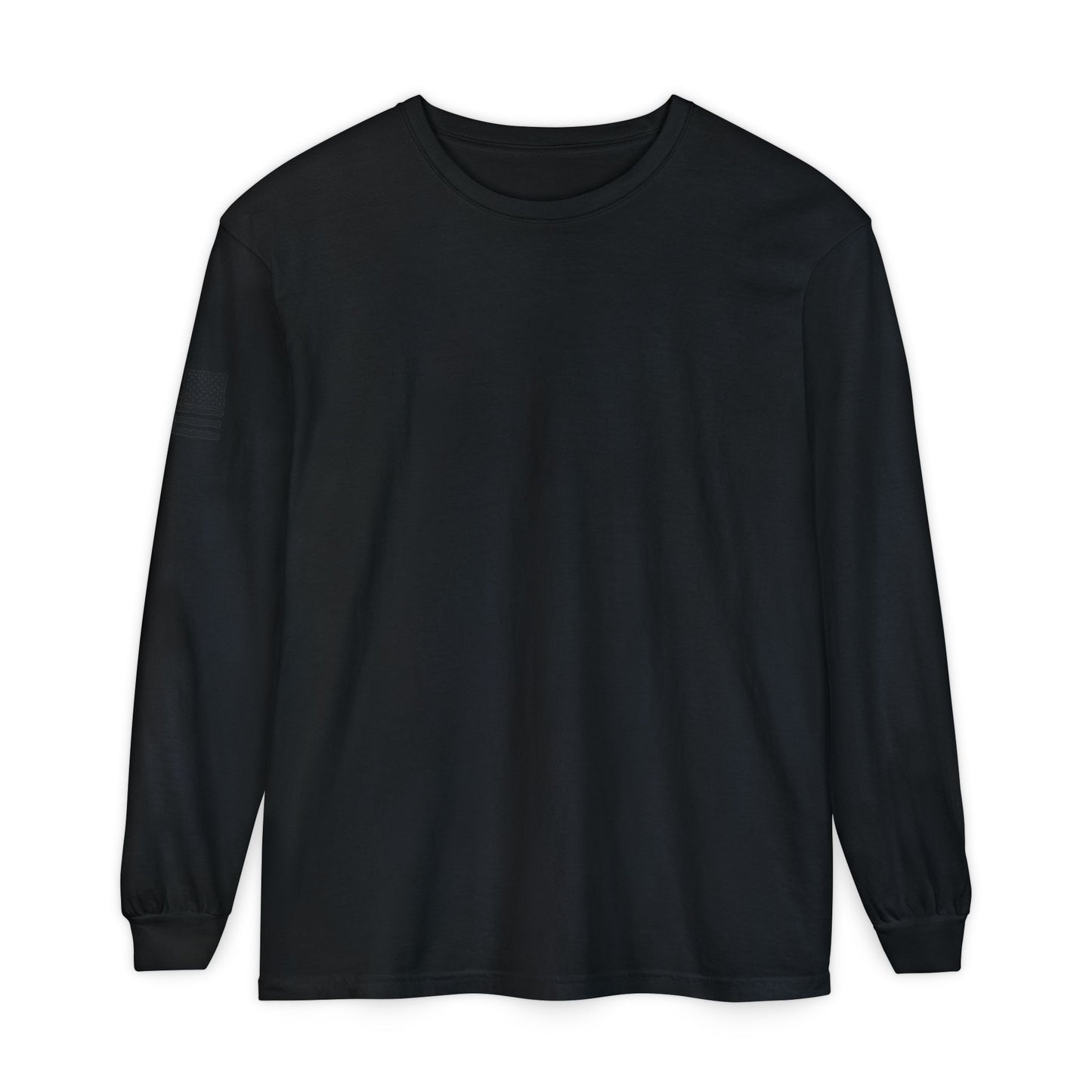 Chinook Helicopter American Flag Long Sleeve Tee