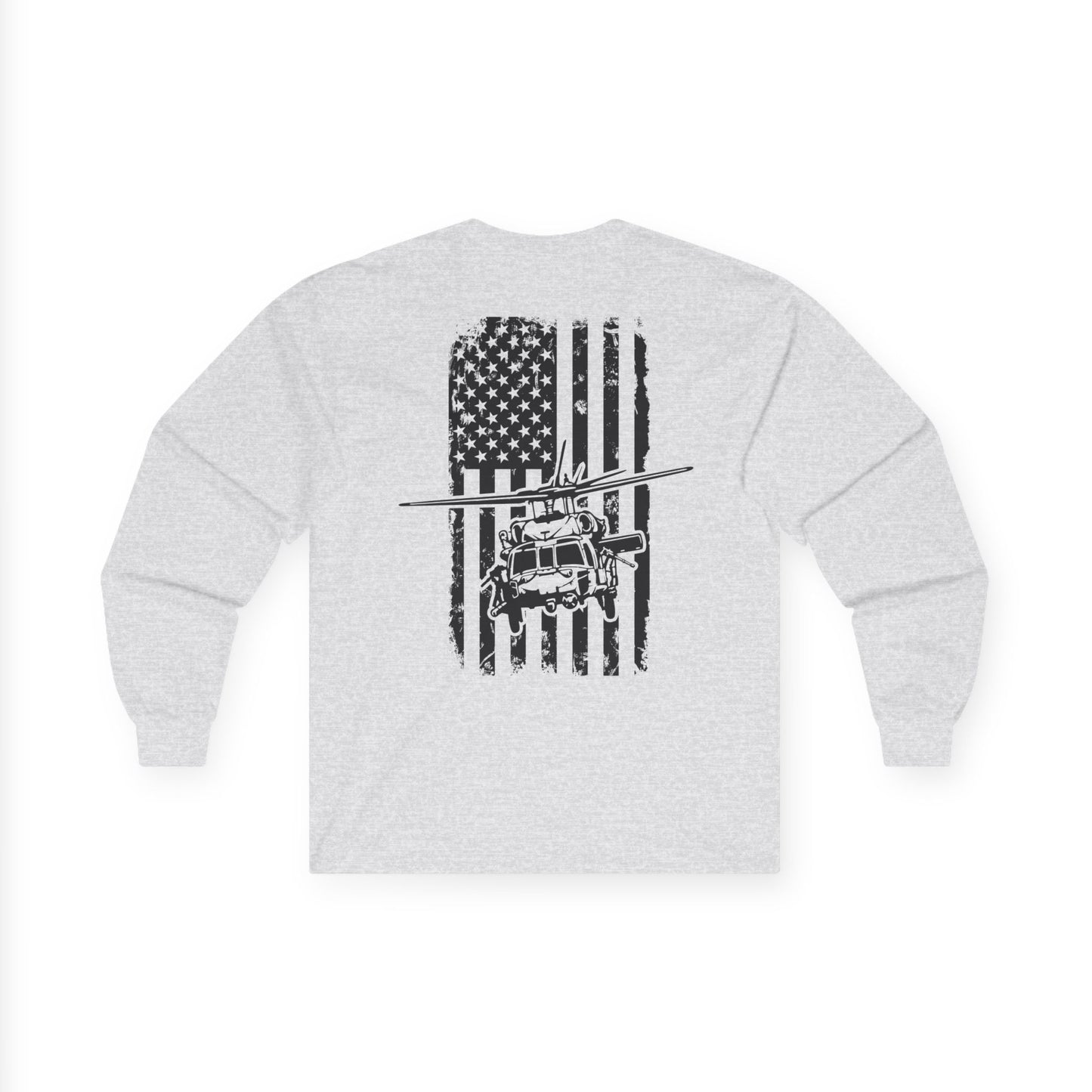 American Flag Blackhawk Long Sleeve Tee