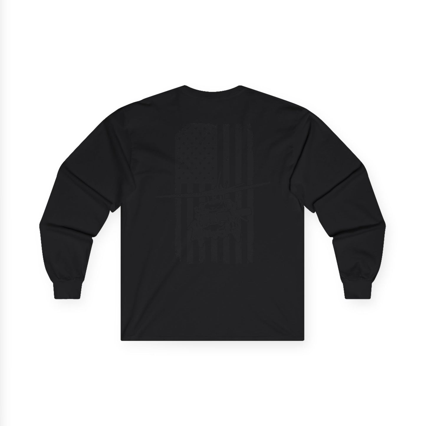 American Flag Blackhawk Long Sleeve Tee