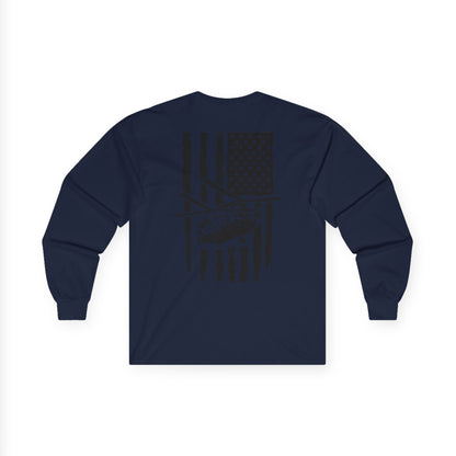 American Flag Chinook Long Sleeve Tee