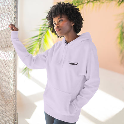 Helicopter Rescue Hoodie — Vintage American Flag Airlift Graphic