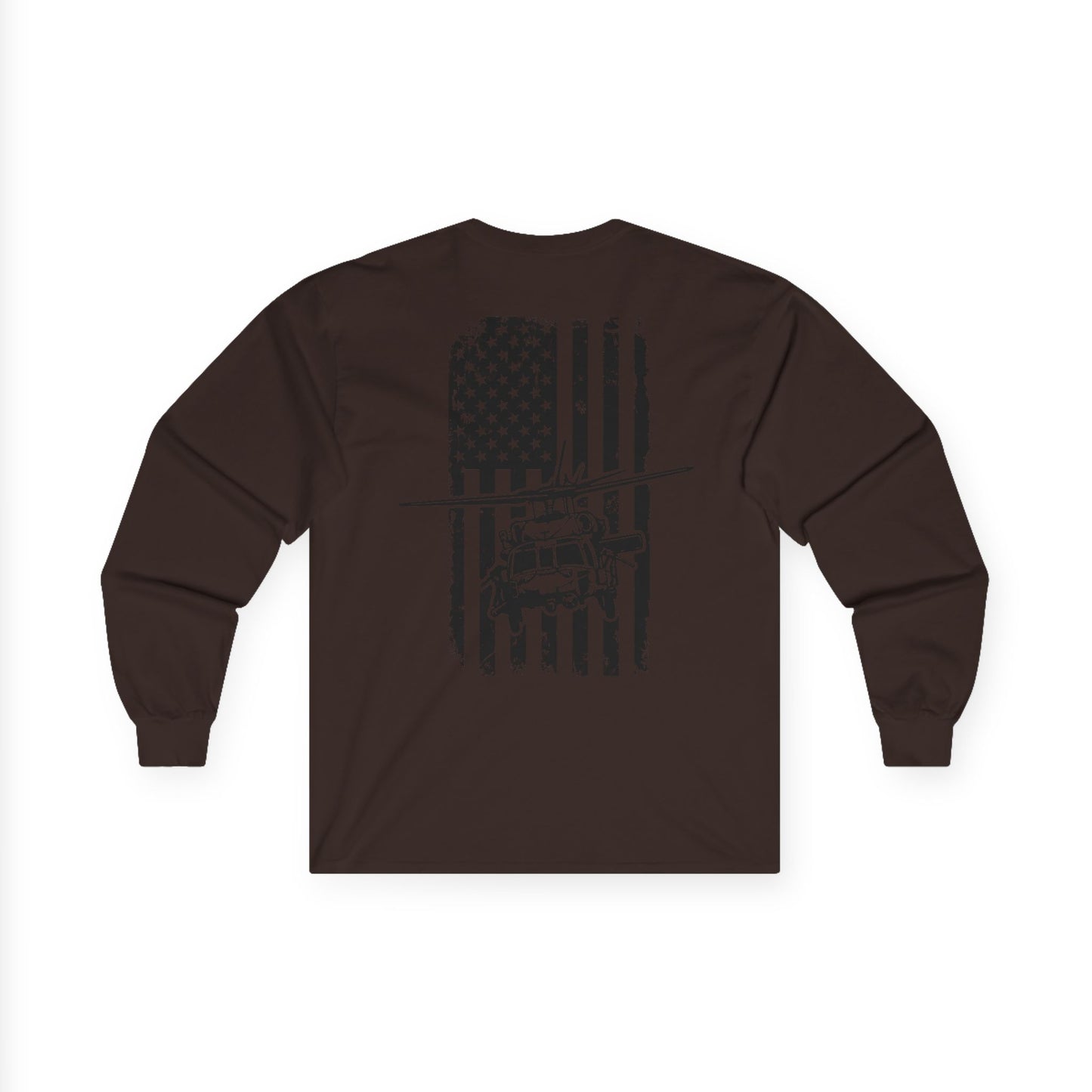 American Flag Blackhawk Long Sleeve Tee