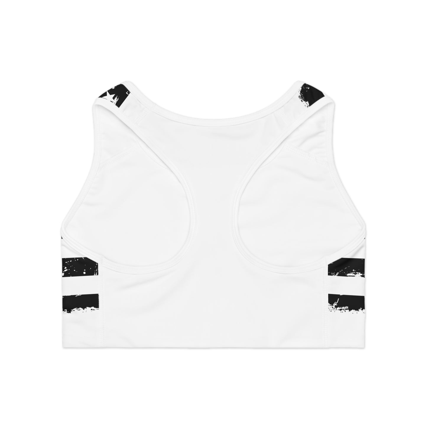 Helicopter American Flag Sports Bra — Vintage Military Aviation Activewear