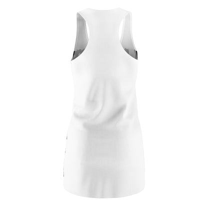 Racerback Dress — Monochrome US Flag with Chinook Graphic