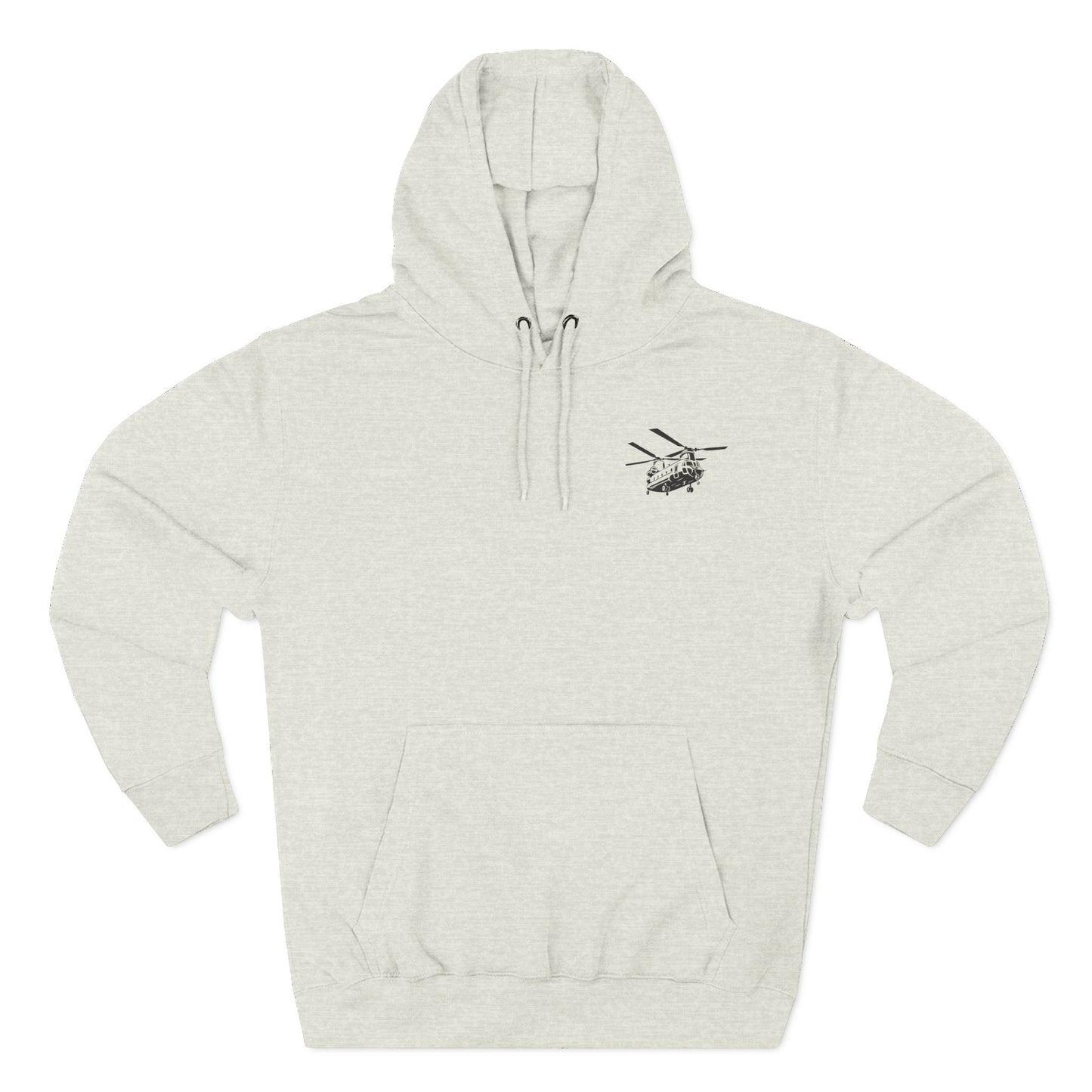 Military Helicopter Hoodie — Tactical CH-47 Chinook Flag Design