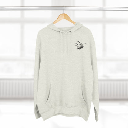 Military Helicopter Hoodie — Tactical CH-47 Chinook Flag Design