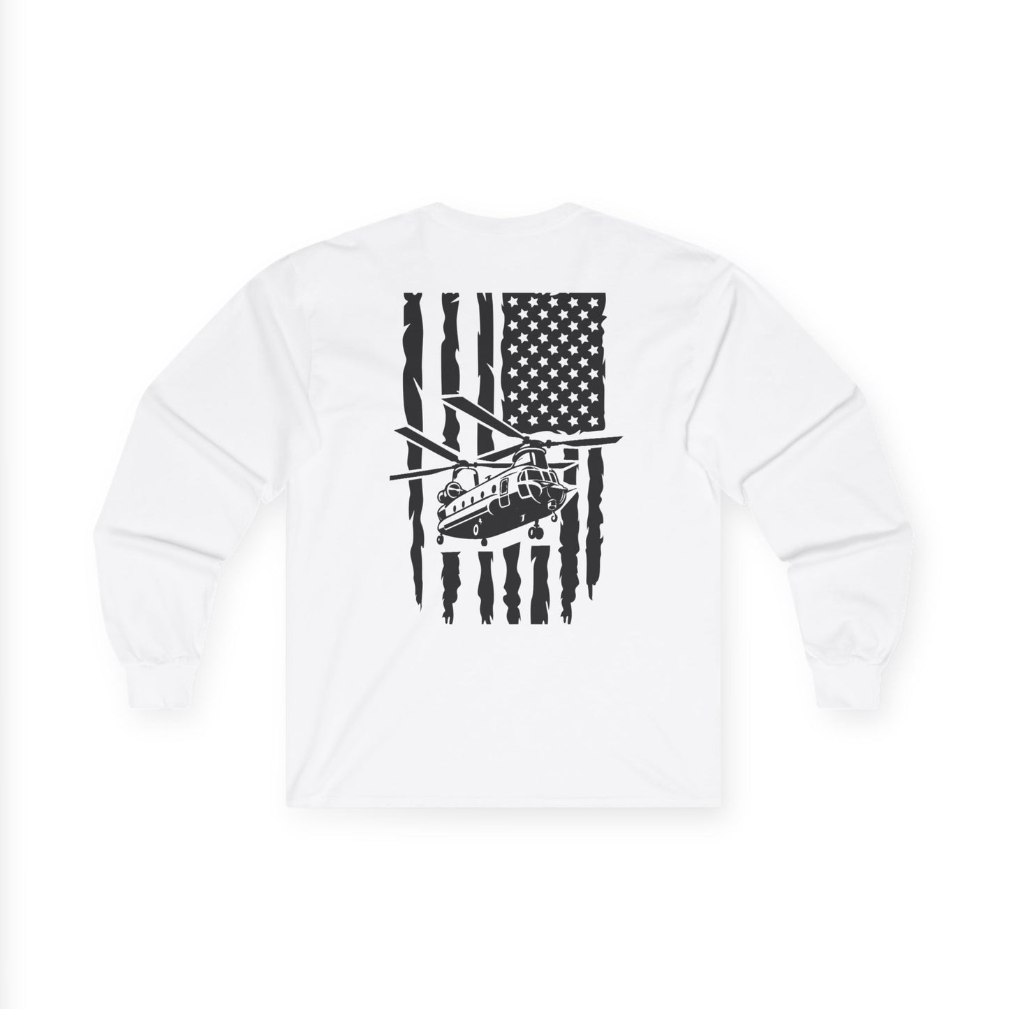 American Flag Chinook Long Sleeve Tee