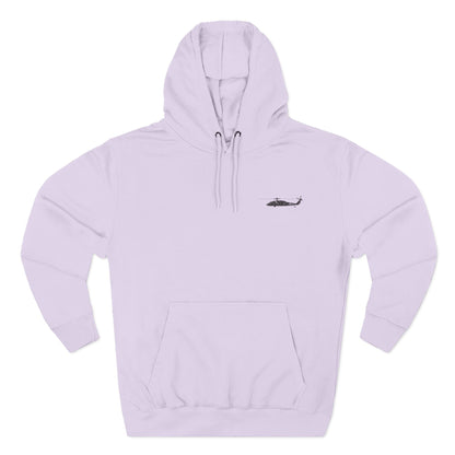 Helicopter Rescue Hoodie — Vintage American Flag Airlift Graphic