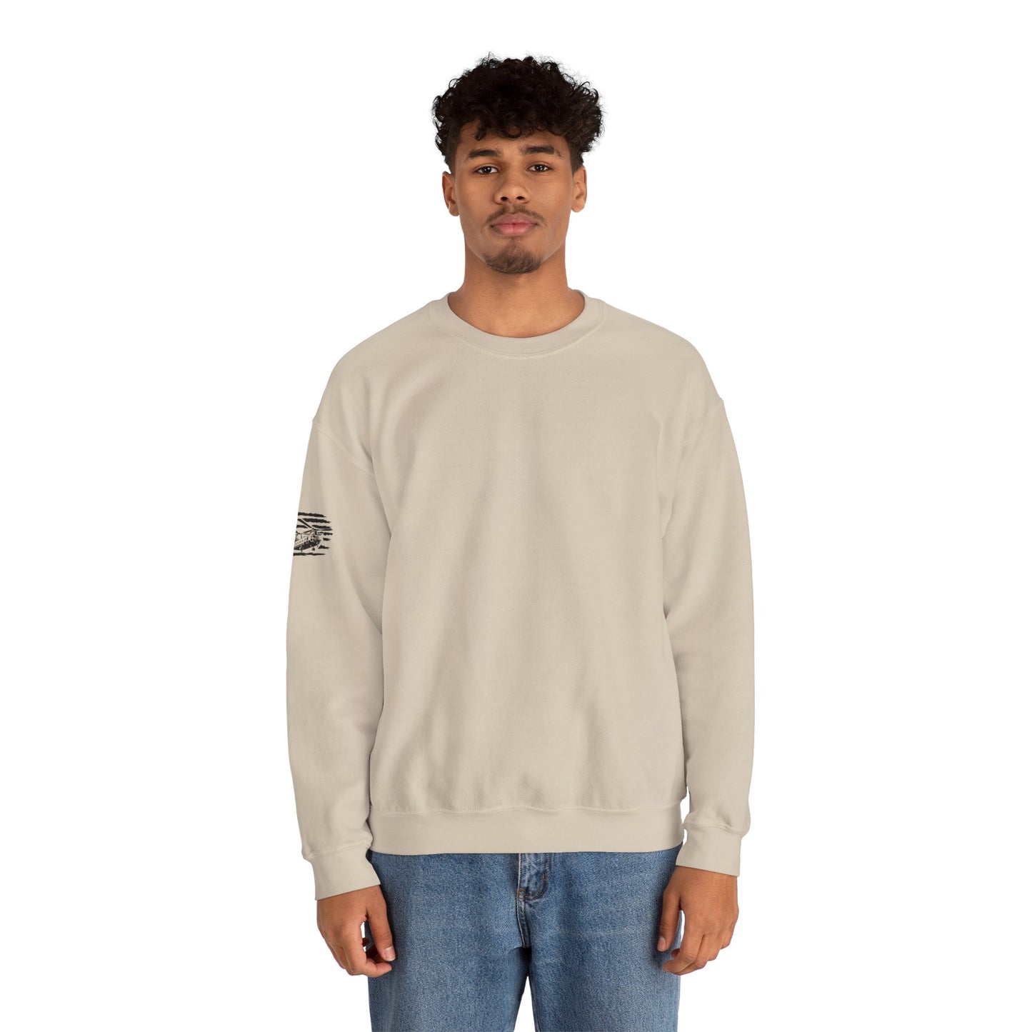 Chinook Helicopter American Flag Crewneck Sweatshirt – Chopper Design