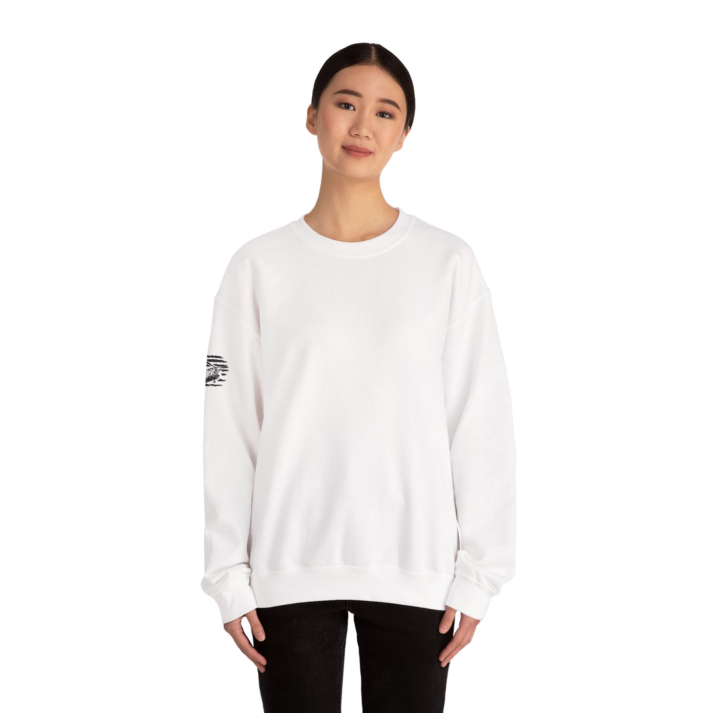 Chinook Helicopter American Flag Crewneck Sweatshirt – Chopper Design