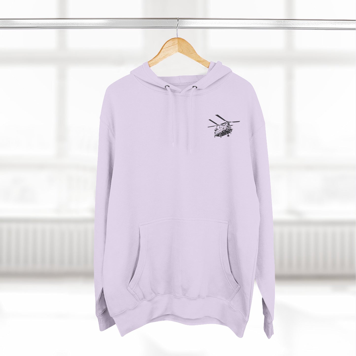 Military Helicopter Hoodie — Tactical CH-47 Chinook Flag Design