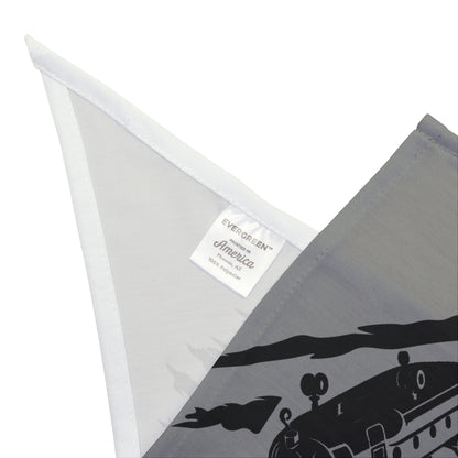 American Flag Chinook Helicopter Pet Bandana — Patriotic Dog & Cat Accessory