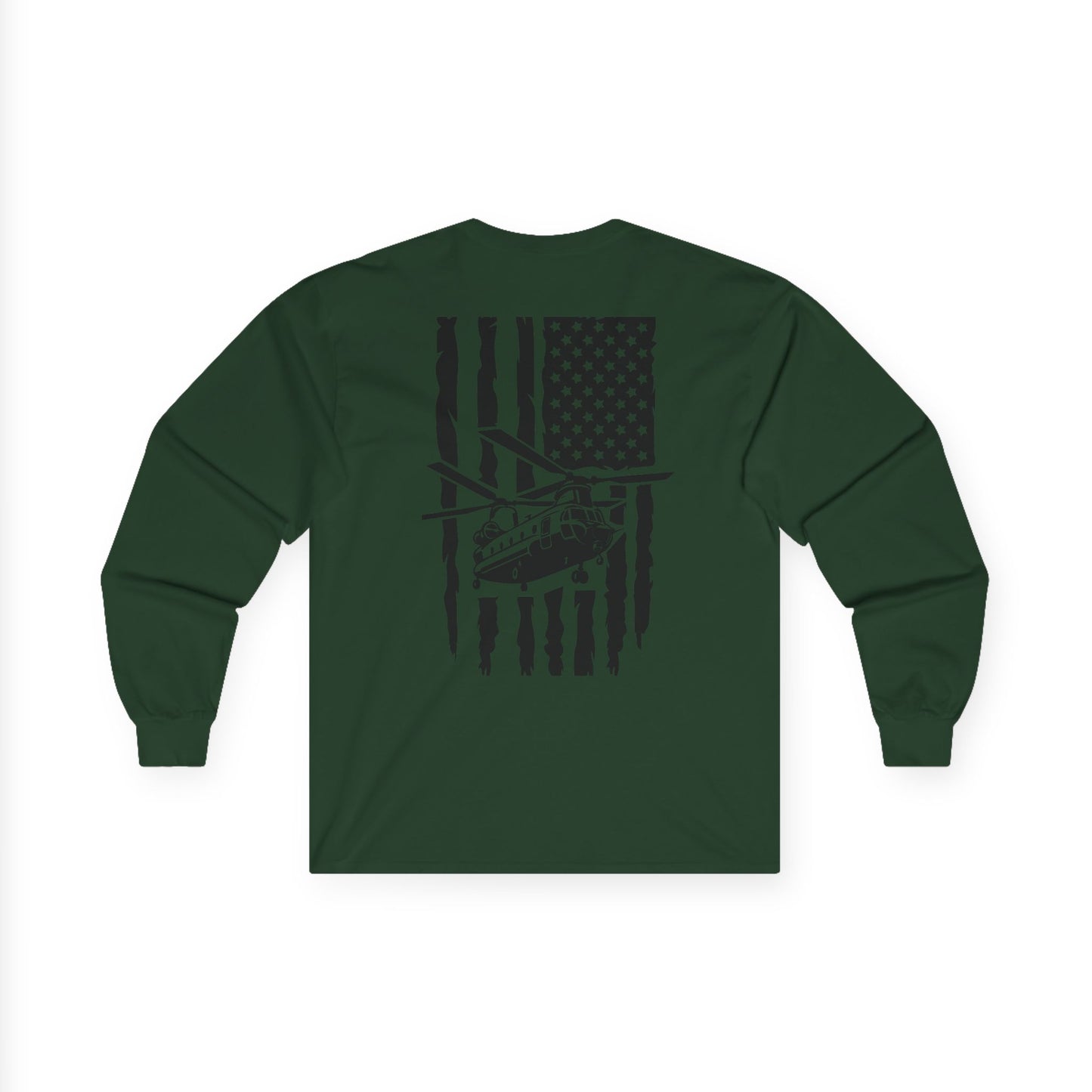 American Flag Chinook Long Sleeve Tee