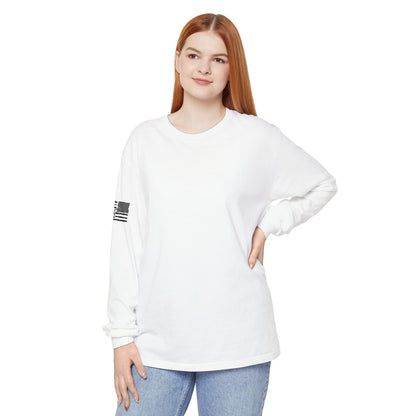 Chinook Helicopter American Flag Long Sleeve Tee