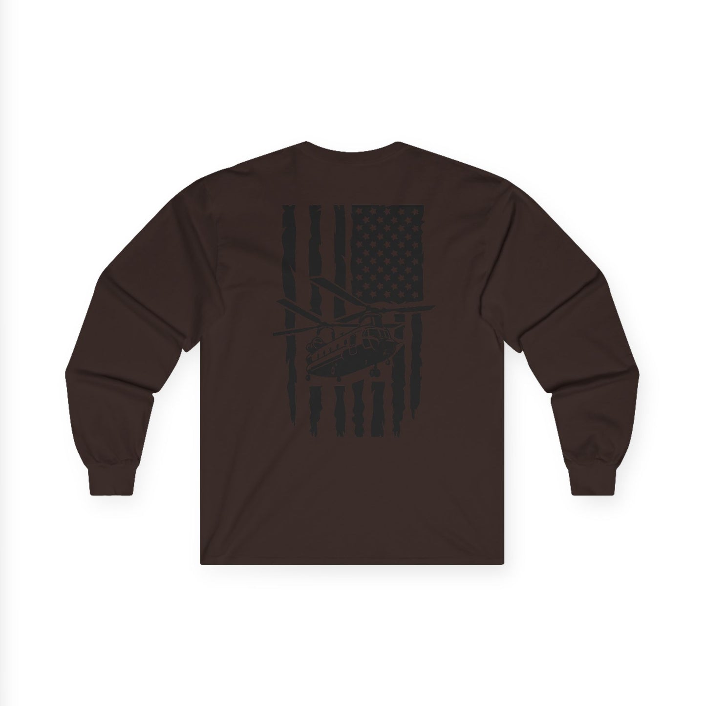 American Flag Chinook Long Sleeve Tee